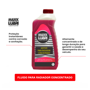Maxx Lubri Fluido para Radiador Concentrado Rosa