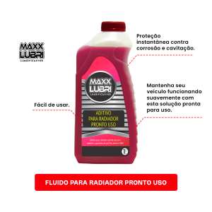 Maxx Lubri Fluido Para Radiador Pronto Uso Rosa